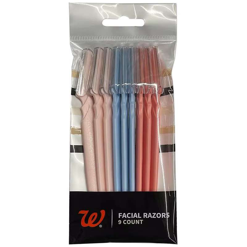 Walgreens Facial Razors - 9 ea
