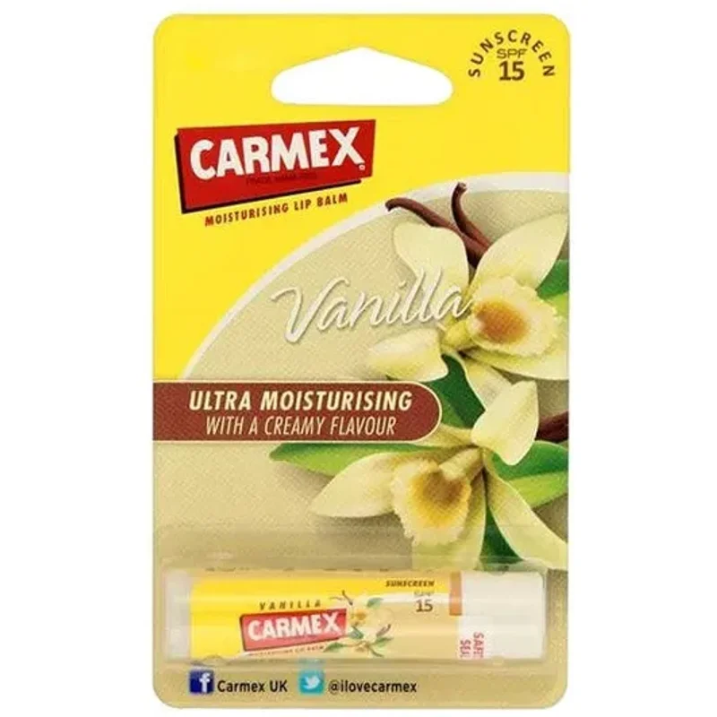 Carmex Ultra Moisturising Lip Balm Stick SPF 15 Vanilla