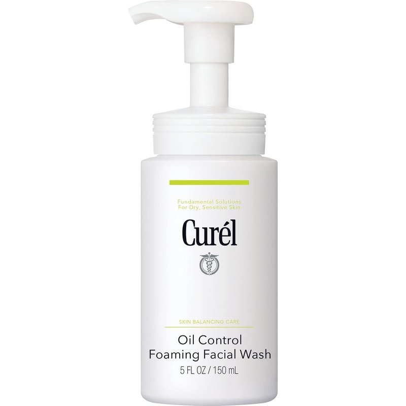Curél Skin Balancing Care Oil Control Foaming Facial Wash for Sensitive Skin 150ml