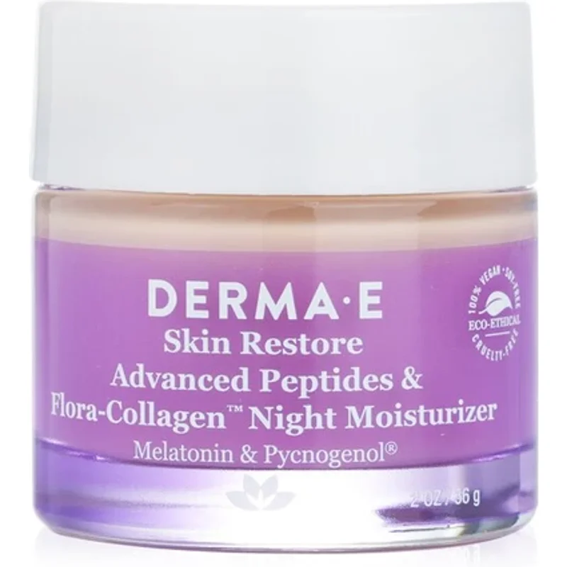 Derma E Skin Restore Advanced Peptides & Flora Collagen Night Moisturiser 56g