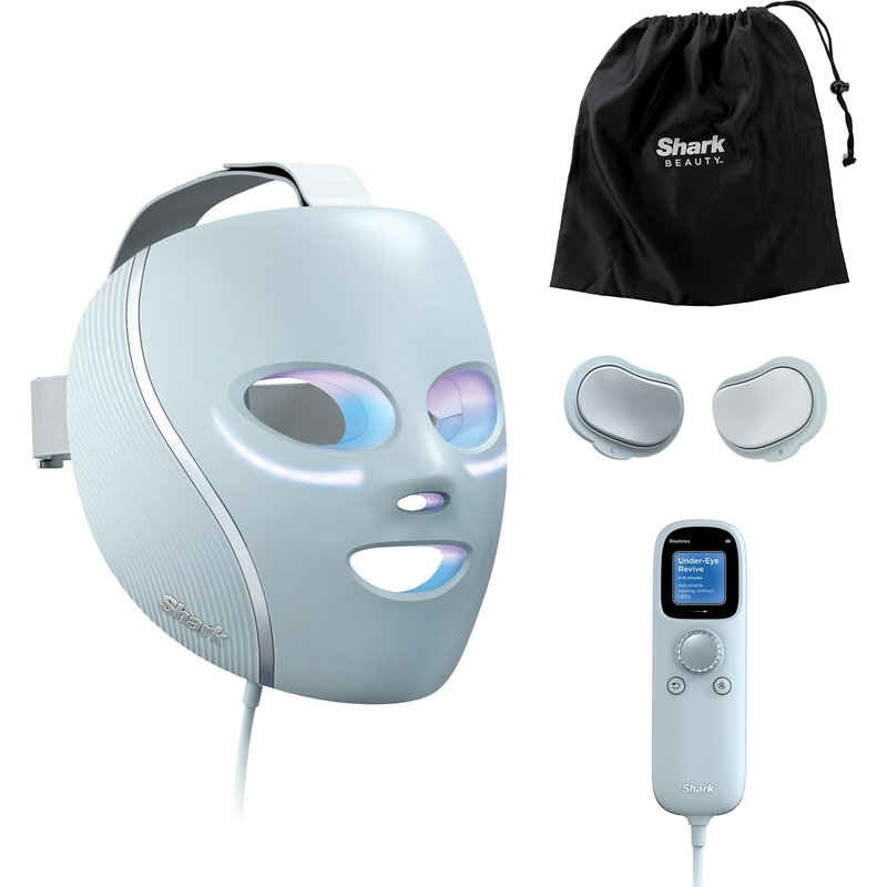 Shark Beauty CryoGlow Under-Eye Cooling and LED Anti-Ageing and Blemish Repair Mask - Blue Frost