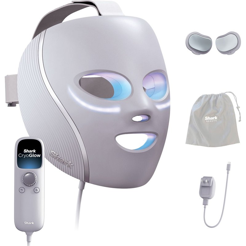 Shark Beauty CryoGlow Under-Eye Cooling & LED Anti-Ageing & Blemish Repair Mask - Lilac Chill