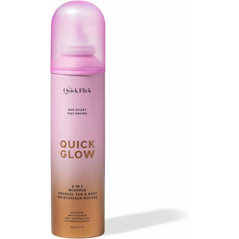 The Quick Flick Quick Glow Whipped Gradual Tan Body Moisturizer Mousse 260g