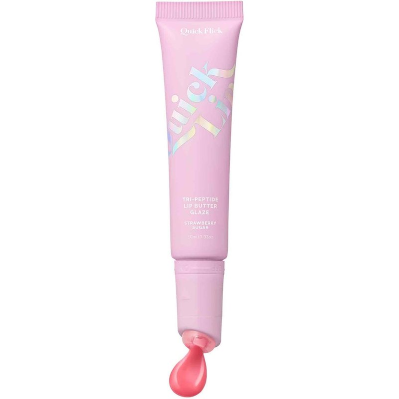Quick Flick Quick Lip Tri-Peptide Lip Butter Glaze - Strawberry Sugar (Pink) 3g