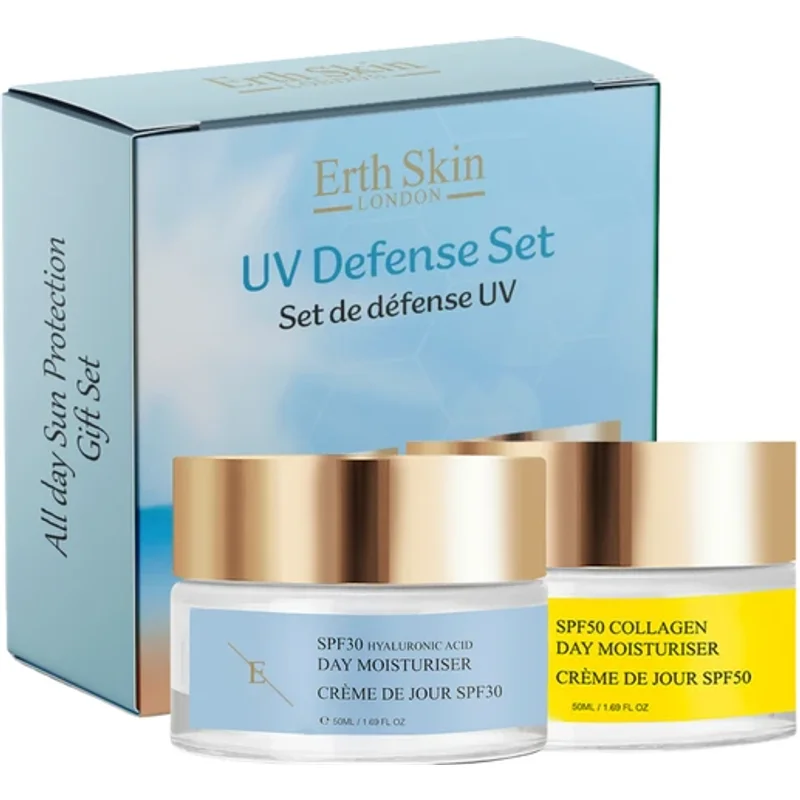 Erth Skin London UV Defence Set SPF30 Day Cream + SPF50 Day Cream