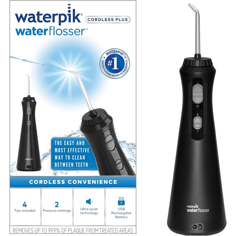 Waterpik Cordless Plus Cordless Water Flosser 492 Black