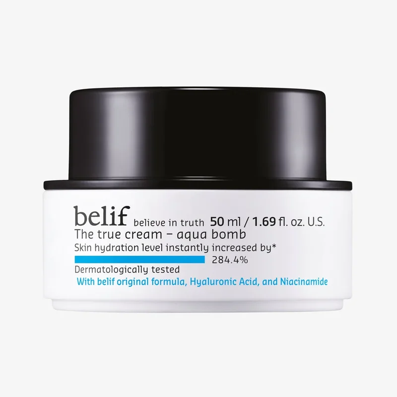 belif The True Cream Aqua Bomb with Hyaluronic Acid and Niacinamide
