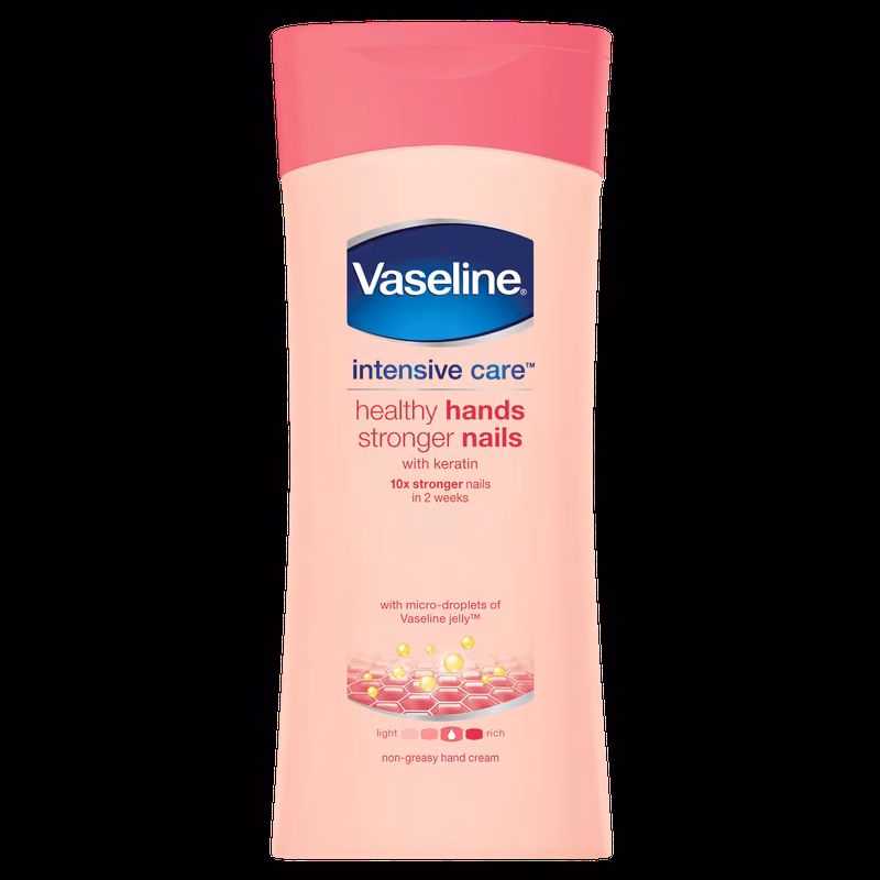 Vaseline Intensive Care Hand Cream Healthy Hands Stronger Nails 200ml