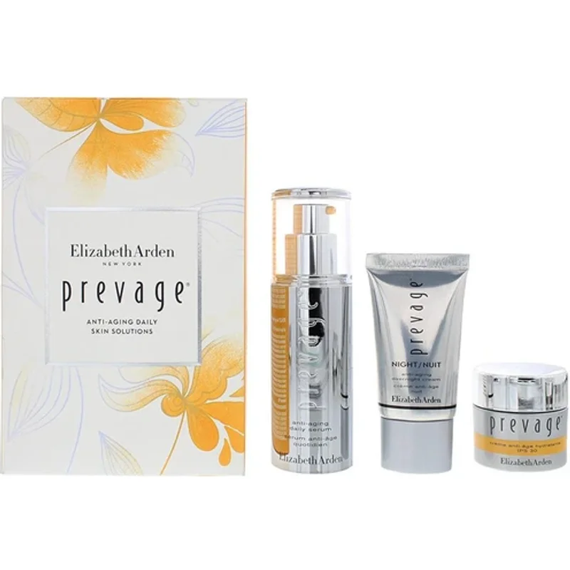 Elizabeth Arden Prevage Gift Set 30ml Daily Serum + 15ml Moisture Cream SPF 30 + 15ml Overnight Cream