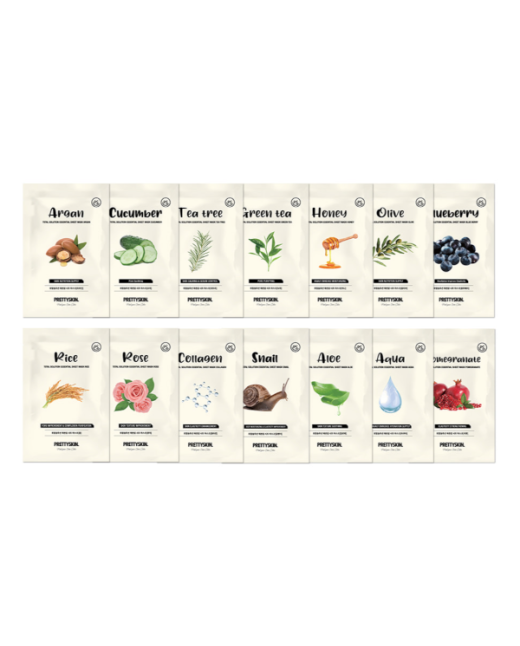 Prettyskin - Total Solution Essential Aloe Sheet Mask - 1pc