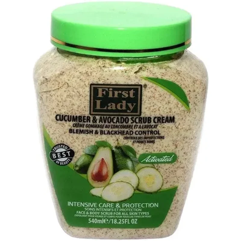 First Lady Cucumber & Avocado Scrub Cream 540ml