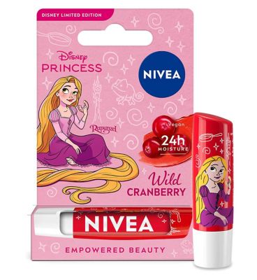 NIVEA Disney Princess Rapunzel Limited Edition Wild Cranberry Lip Balm 4.8g