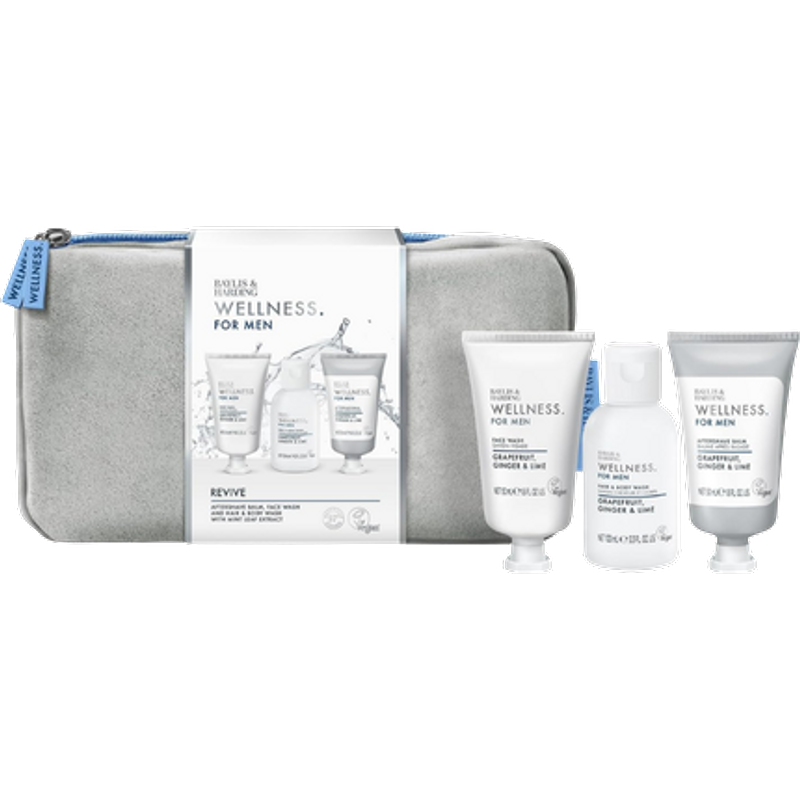 Baylis & Harding Wellness For Men Revived & Ready Wash Bag Gift Set