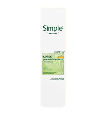 Simple Kind to Skin SPF 50 Moisturiser 40ml