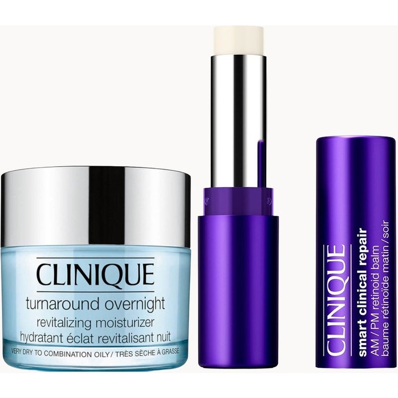 Clinique Plump & Illuminate Night Skincare Duo with HA + 1% Retinoid