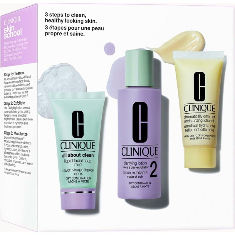Clinique 3 Step Skin Type 2 Mini Kit (Worth £27.88)