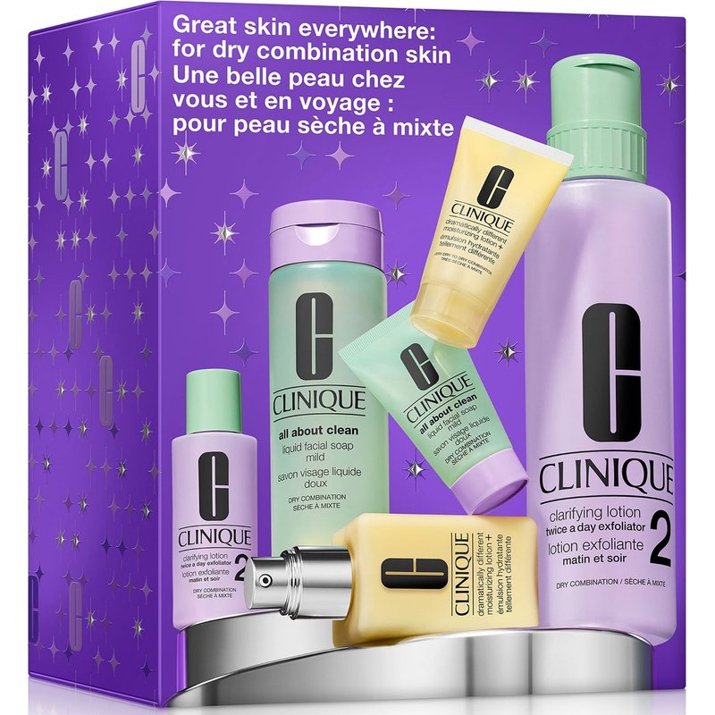 Clinique Great Skin Everywhere Set: For Dry Combination Skin (Worth £140)