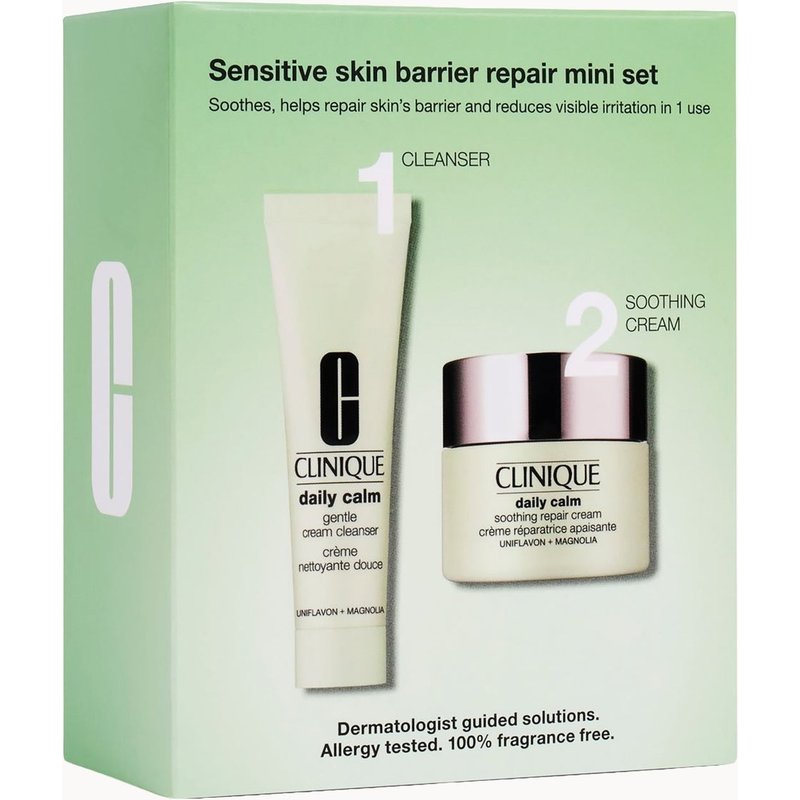 Clinique Daily Calm Sensitive Skin Barrier Repair Mini Set