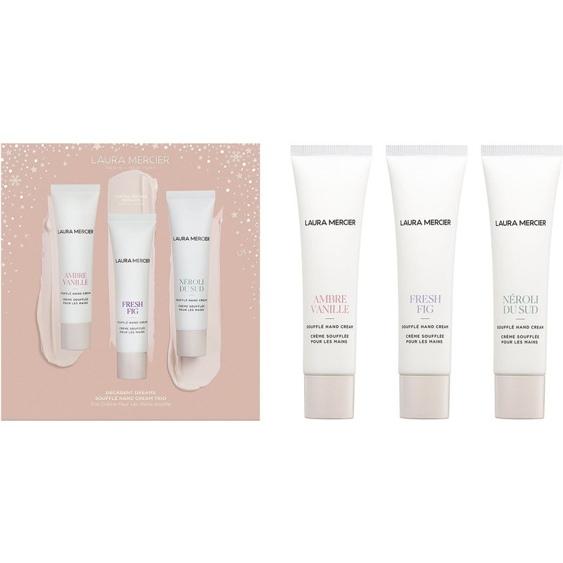 Laura Mercier Decadent Dreams Souffle' Hand Cream Trio (Worth £50.40)