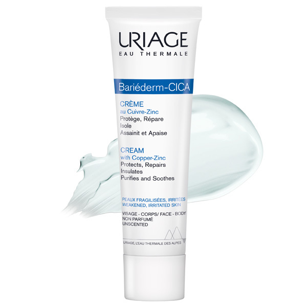 Uriage Bariéderm CICA-Cream with Copper Zinc 100ml – Repairing & Soothing Cream for Damaged, Sensitive Skin