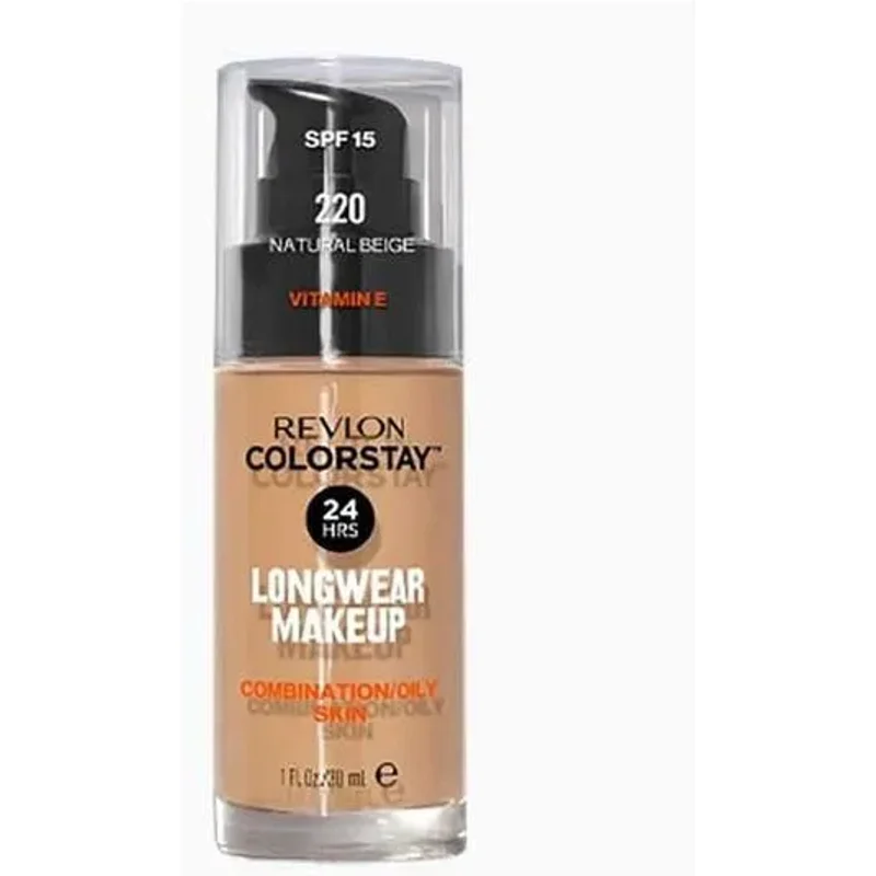 Revlon Colourstay Combination Oily Skin Longwear Makeup Foundation 220 Natural Beige