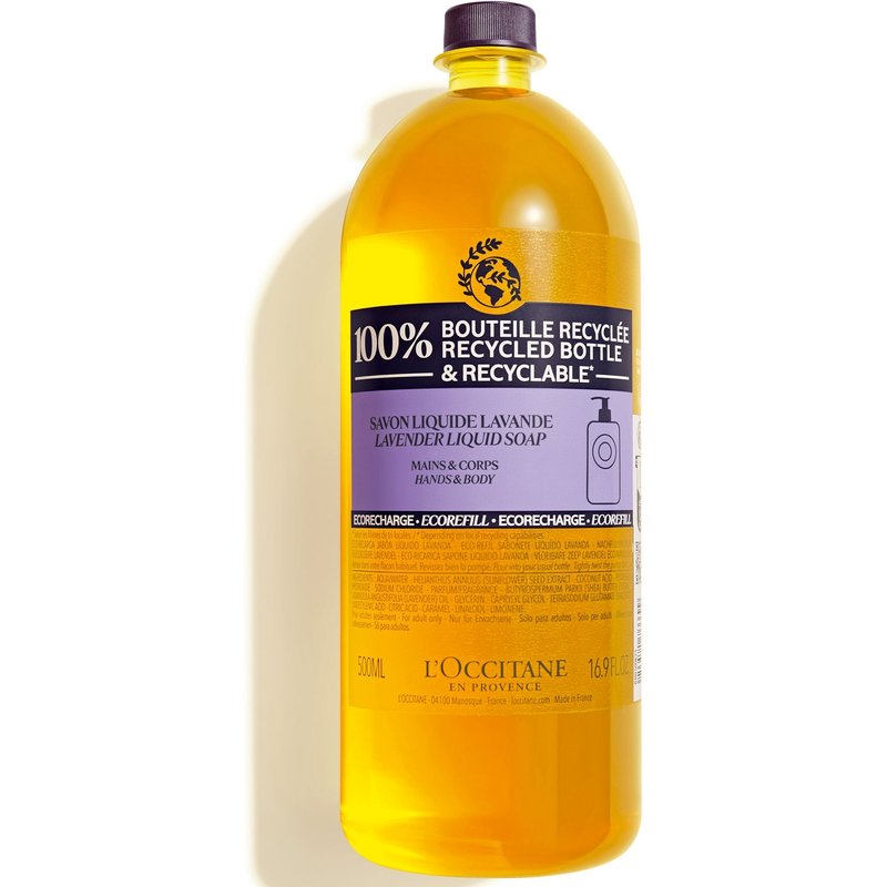 L'Occitane Shea Lavender Hands and Body Liquid Soap Eco Refill 500ml