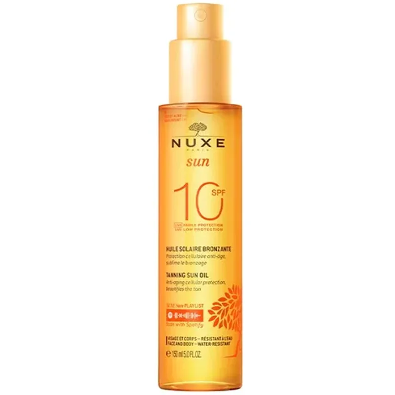 Nuxe Sun Tanning Oil For Face & Body SPF 10 150ml