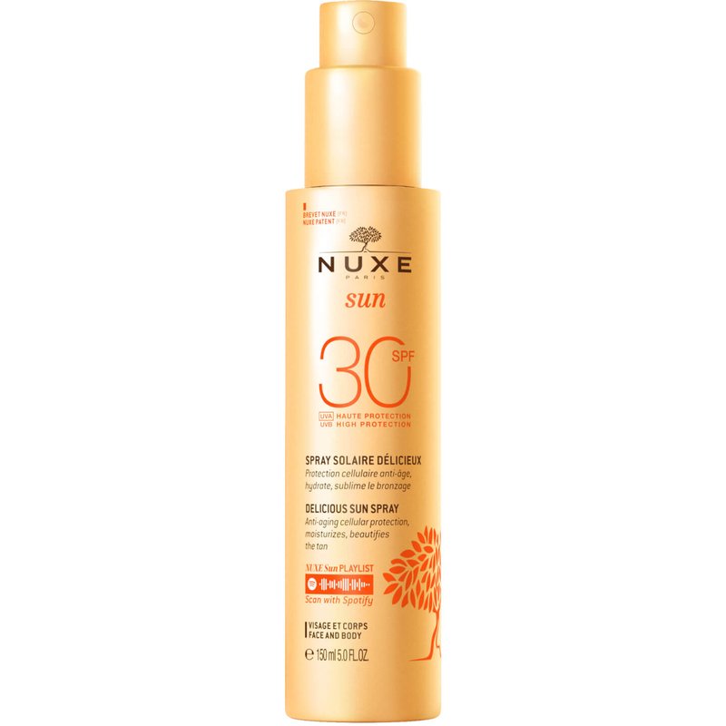 NUXE Delicious Sun Spray High Protection SPF30 Face and Body, Nuxe Sun 150ml
