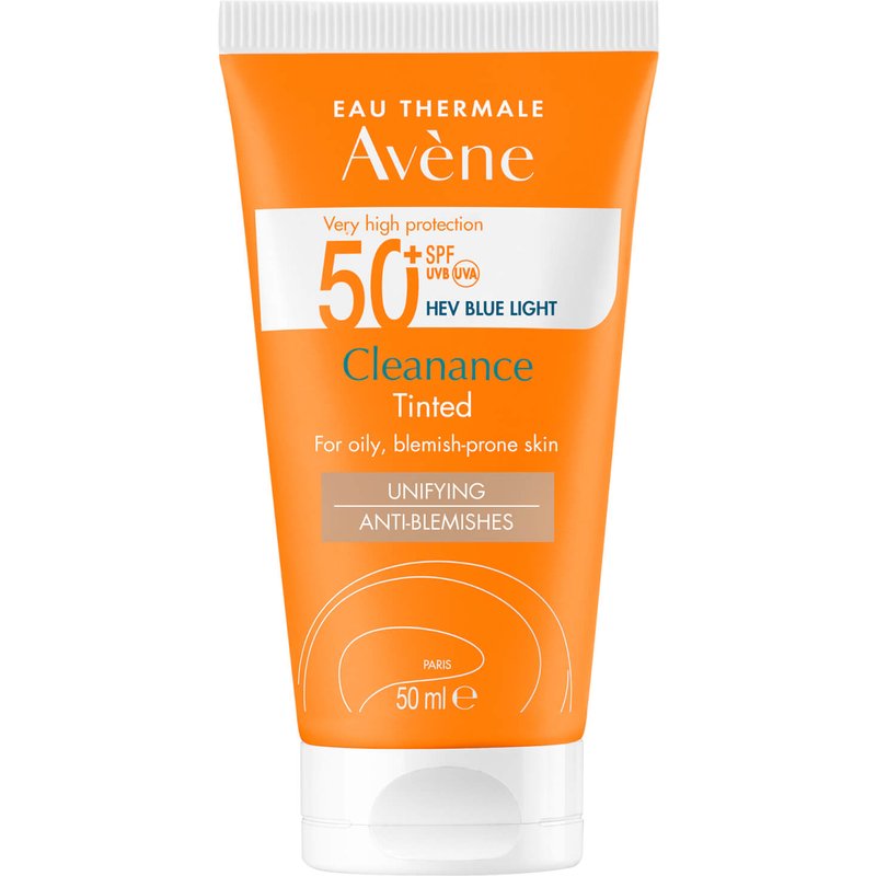 Avène Very High Protection Cleanance Tinted SPF50+ Sun Cream for Blemish-Prone Skin 50ml