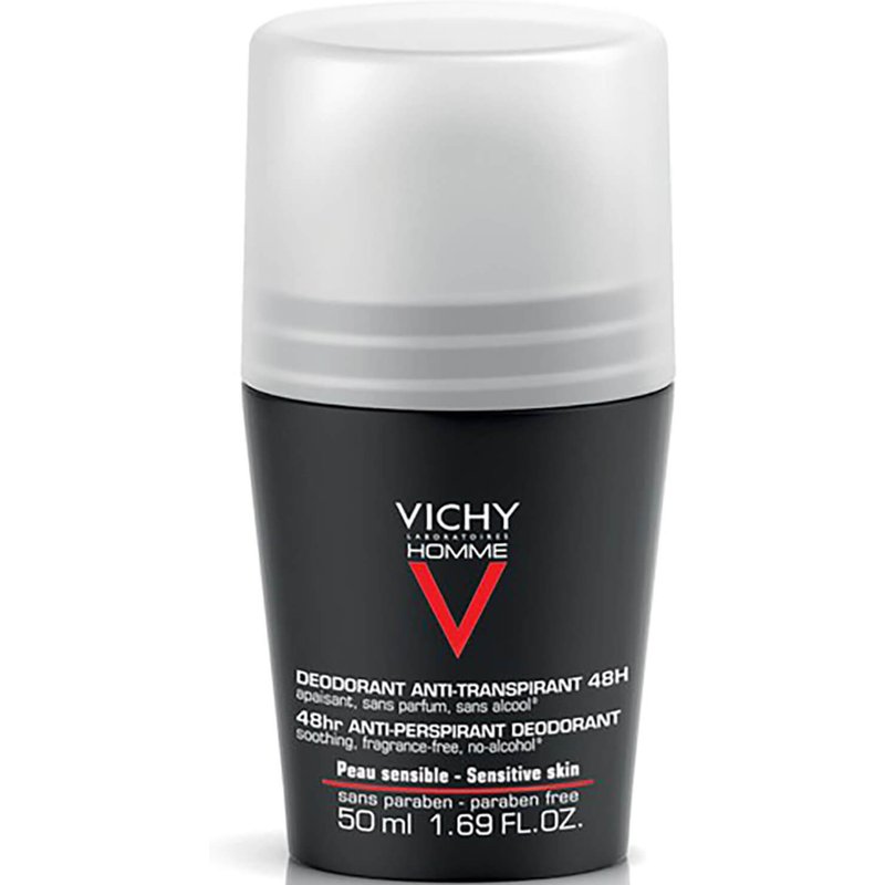 VICHY Homme Men's Deodorant for Sensitive Skin Roll-On 50ml