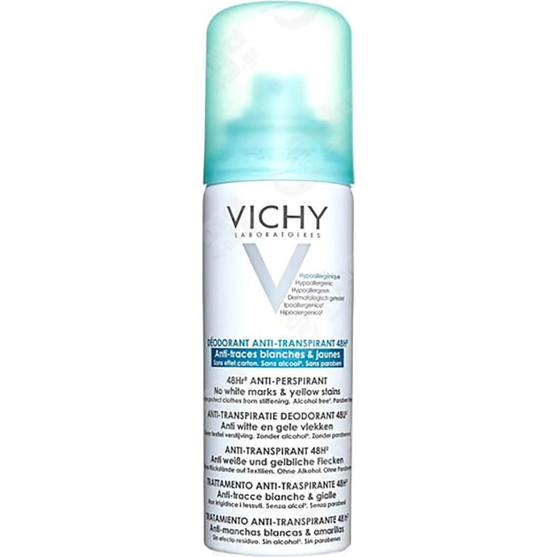 VICHY Deodorant 48Hour Aerosol No Marks Anti-Perspirant 125ml