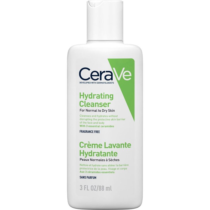 CeraVe Travel Size Hydrating Cleanser for Normal to Dry Skin 88ml