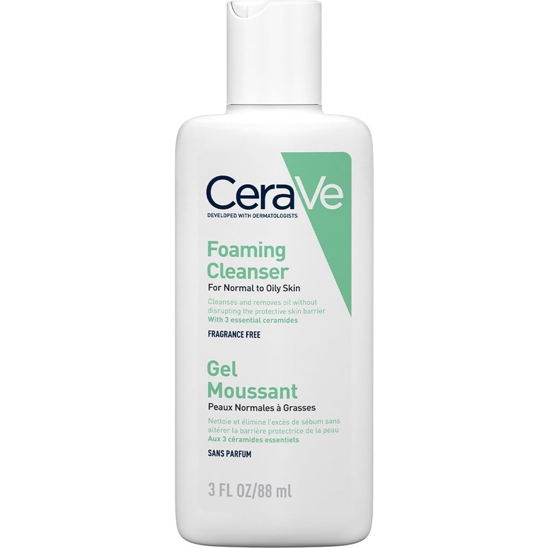 CeraVe Travel Size Foaming Cleanser for Oily Skin 88ml