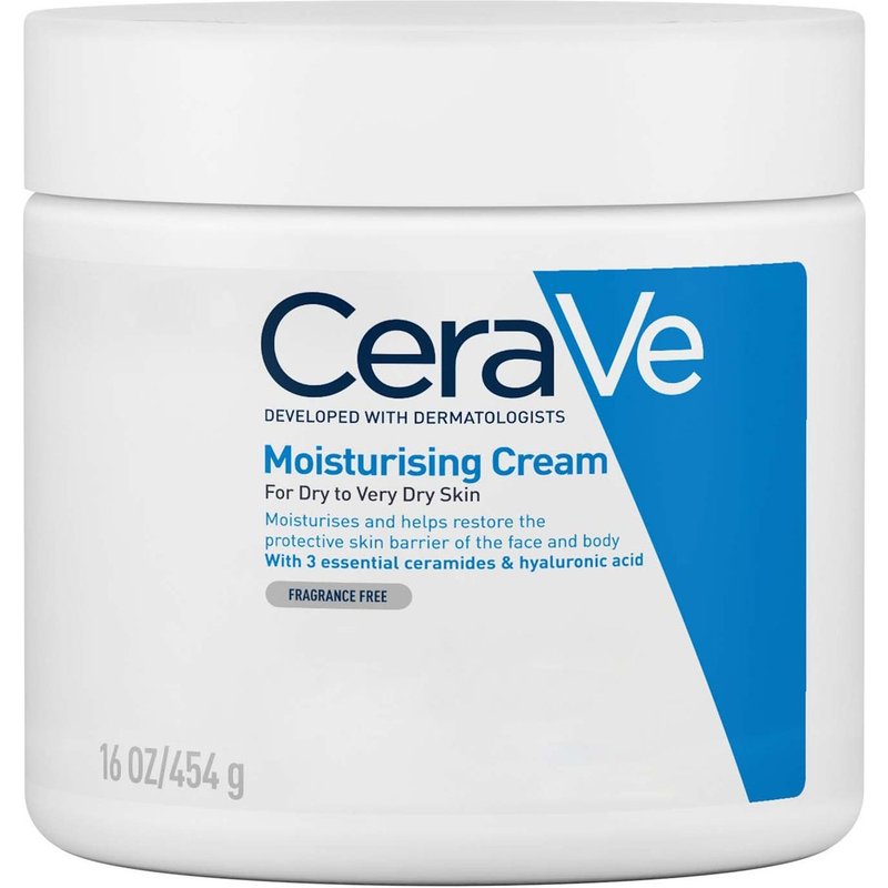 CeraVe Moisturising Cream Pot with Ceramides for Dry to Very Dry Skin 454g