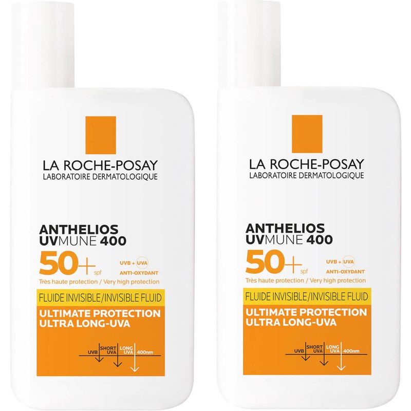La Roche-Posay Anthelios UVMune 400 Invisible Fluid SPF50+ Sun Cream Duo