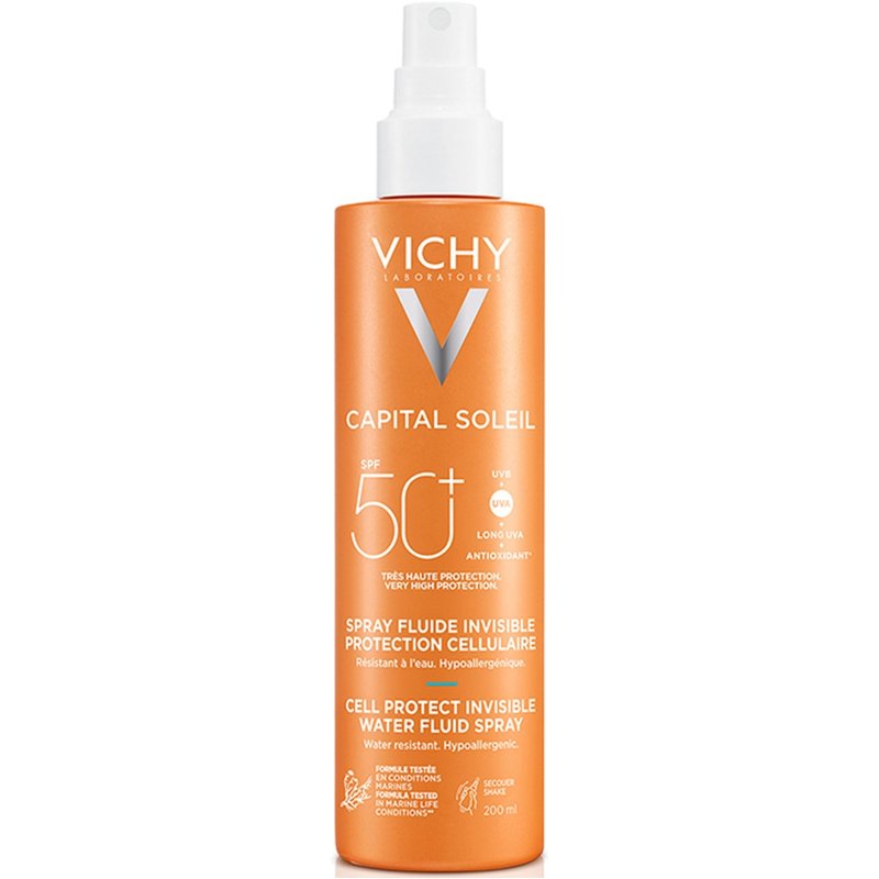 Vichy Capital Soleil Cell Protect Invisible High UVA and UVB Sun Protection Spray SPF50+ 200ml