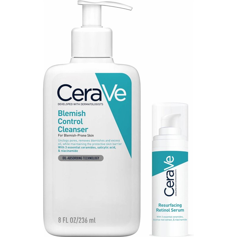 CeraVe Cleanse and Smooth Duo for Blemish-Prone Skin