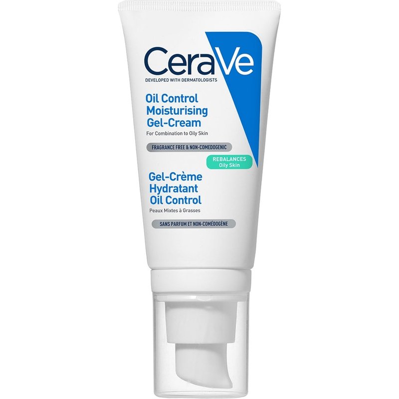 CeraVe Oil Control Moisturising Gel-Cream With Oil Absorbing Technology and Ceramides for Combination and Oily Skin 52ml