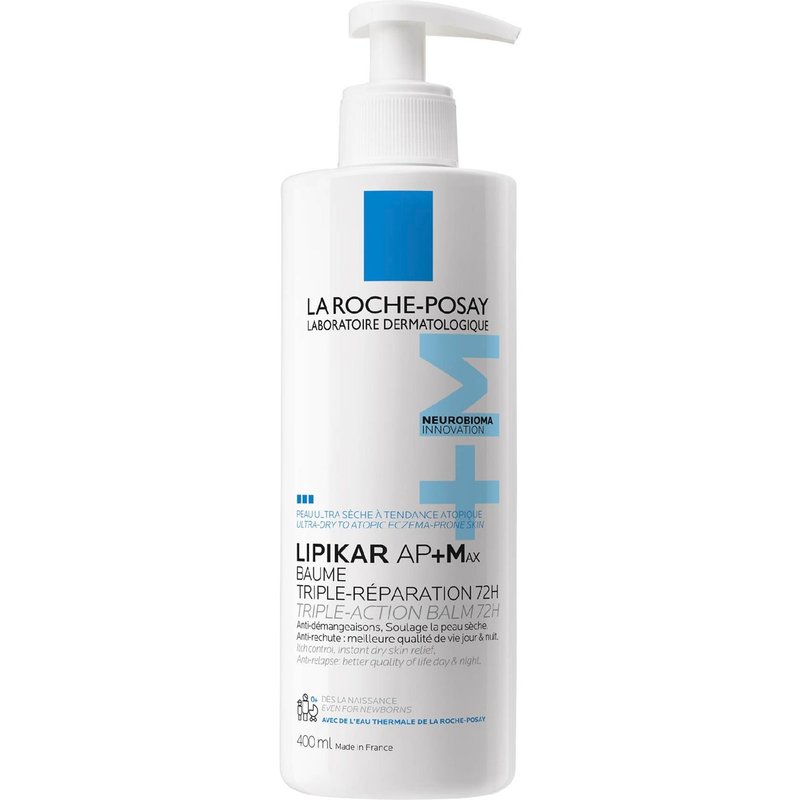 La Roche-Posay LIPIKAR AP+Max Triple-Action Balm for Ultra-Dry to Atopic Eczema-Prone Skin 400ml