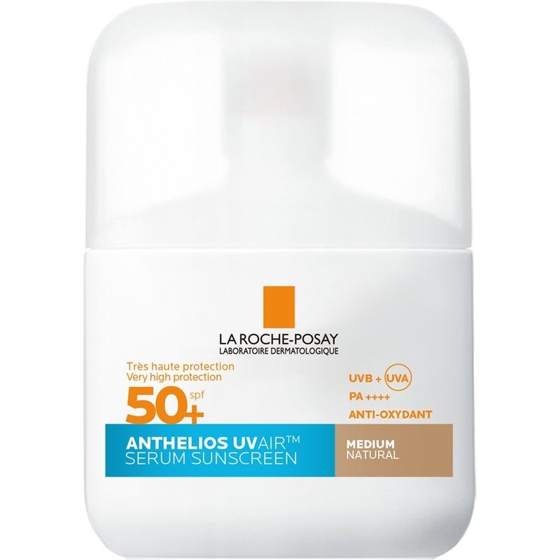 La Roche Posay Anthelios UVAIR Serum Sunscreen SPF50+ Medium with Hyaluronic Acid, Niacinamide & Vitamin E 50ml