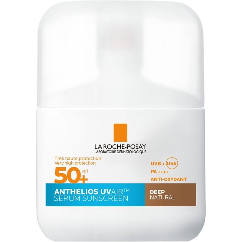 La Roche Posay Anthelios UVAIR Serum Sunscreen SPF50+ Deep with Hyaluronic Acid, Niacinamide & Vitamin E, 50ml