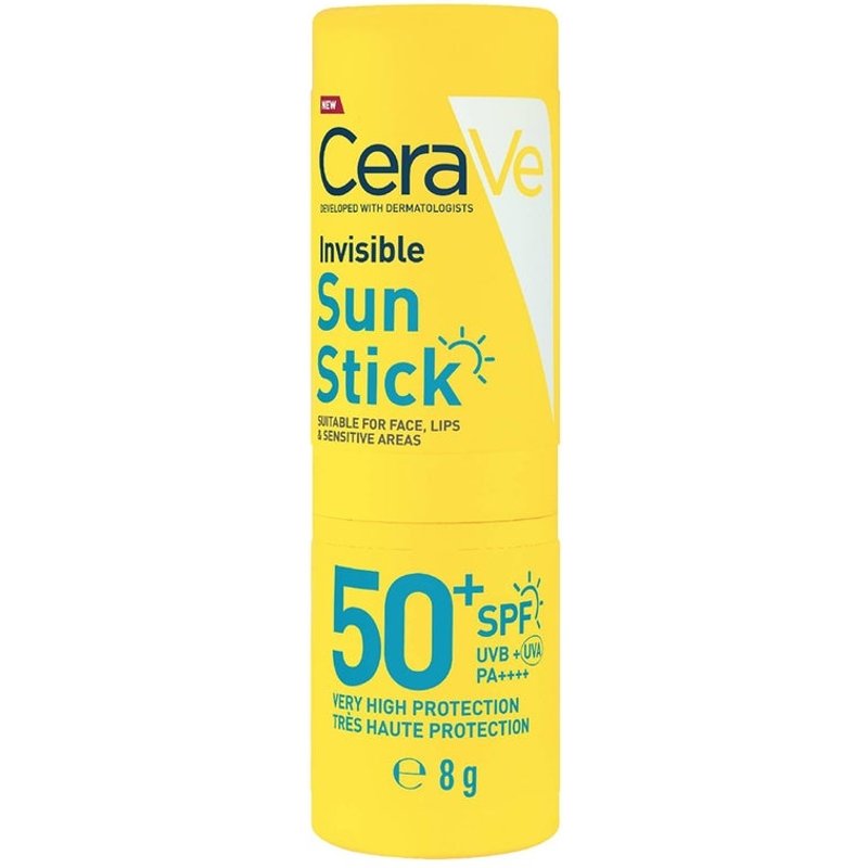 CeraVe Invisible Sun Stick SPF 50 for all skin types with 3 essential ceramides 8g