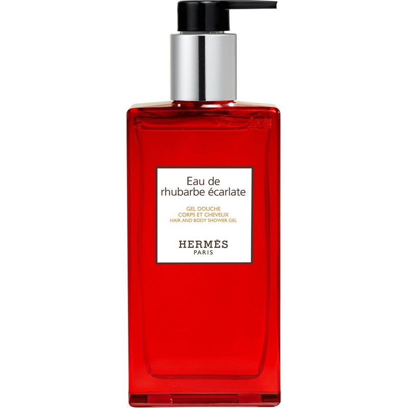 Hermès Eau De Rhubarbe Écarlate Hair and Body Shower Gel Bottle 200ml