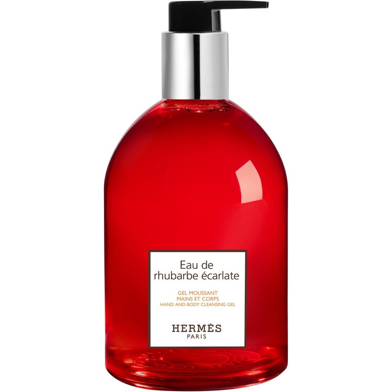 Hermès Eau De Rhubarbe Écarlate Hand and Body Cleans Gel Bottle 300ml