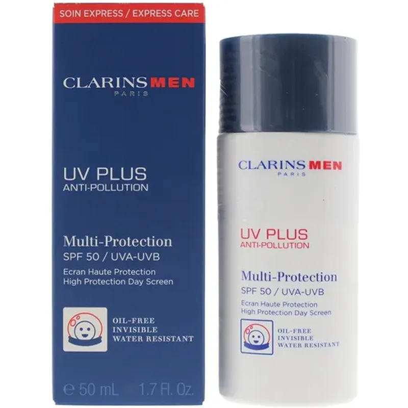 Clarins Men UV Plus Anti-Pollution Multi-Protection Day Screen SPF 50 50ml
