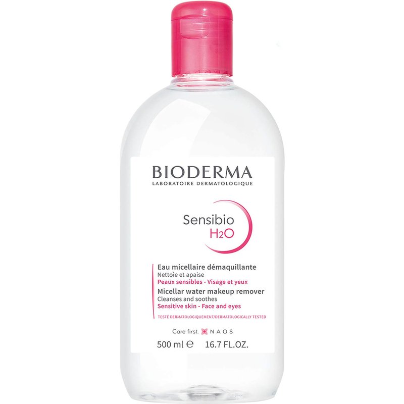 BIODERMA Sensibio H2O Soothing Micellar Water Cleanser for Sensitive Skin 500ml