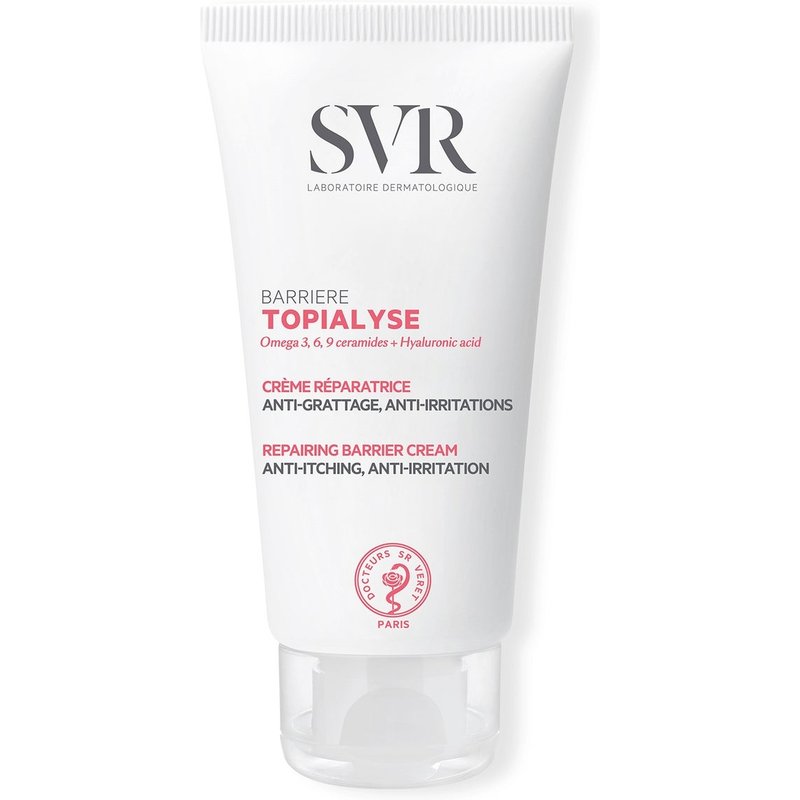 SVR TOPIALYSE Protective Face & Body Anti-Chafing Barrier Cream for Sensitive Skin, 50ml