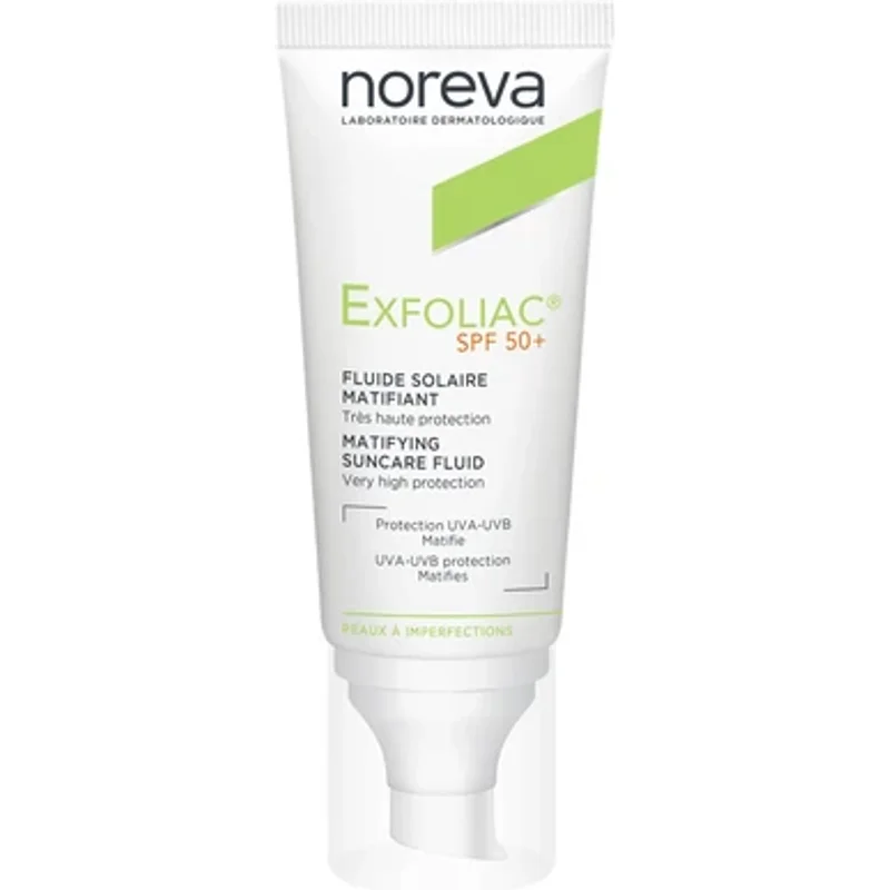 Noreva Exfoliac Matifying Suncare Fluid SPF 50+ 40ml