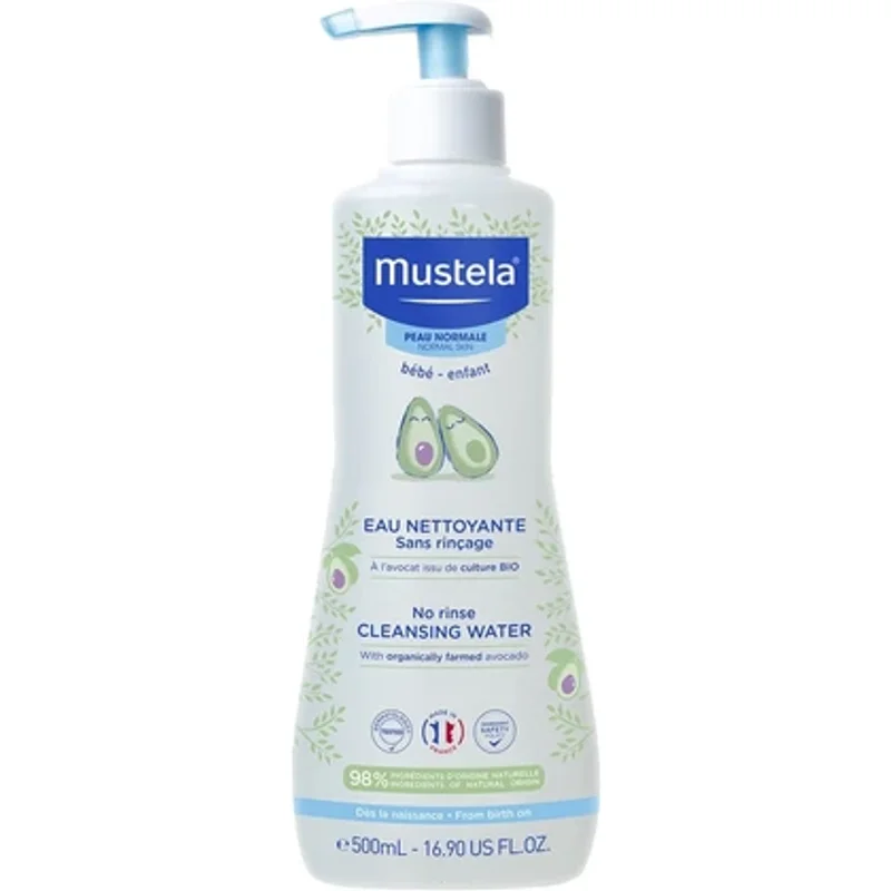 Mustela No Rinse Cleansing Water Face&diaper Area 500ml
