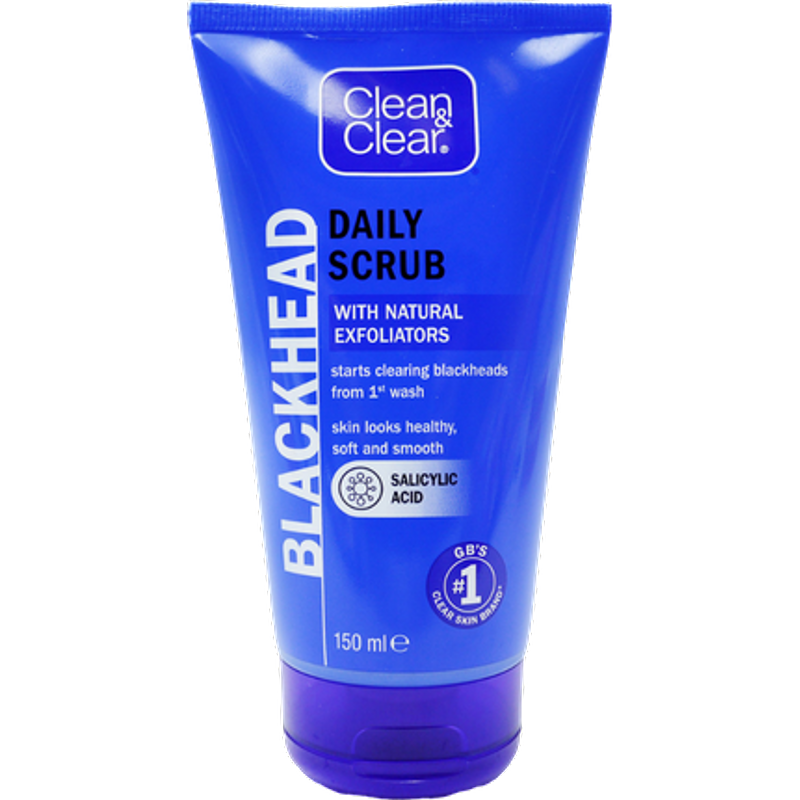 Clean & Clear Natural Exfoliators Blackhead Daily Scrub - 150 ml